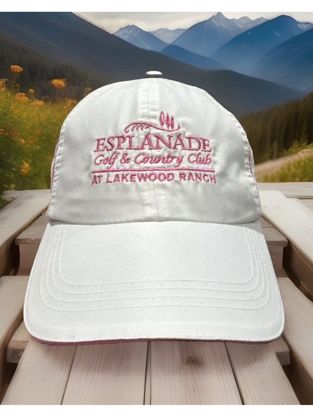 Esplanade Golf & Country Club At Lakewood Ranch Kate Lord White Baseball Cap